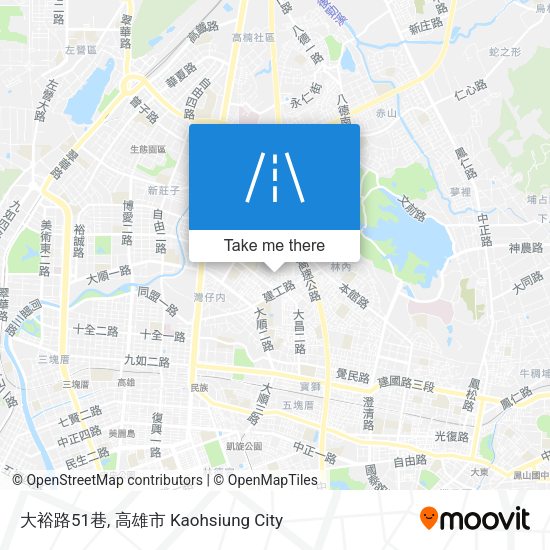 大裕路51巷地圖