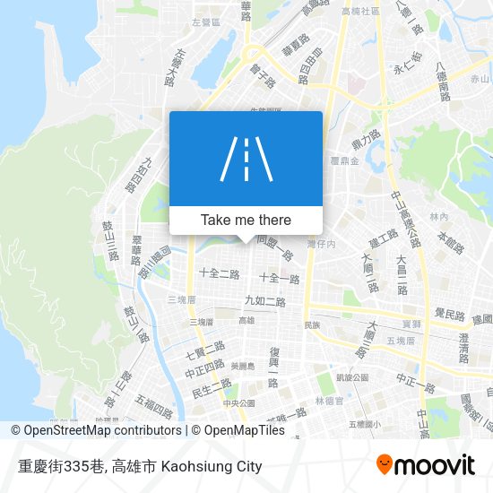 重慶街335巷地圖