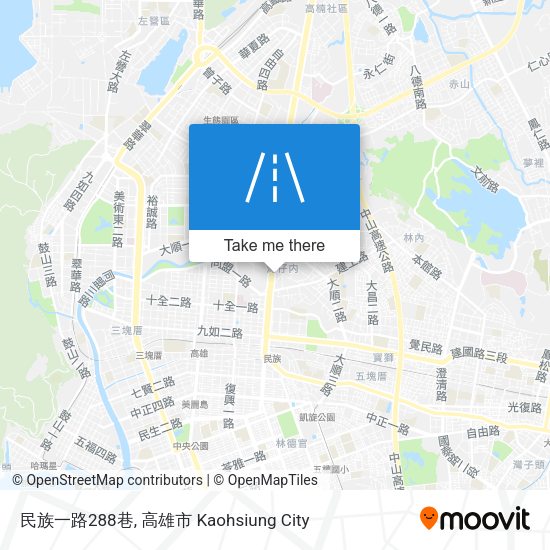民族一路288巷 map