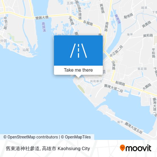 舊東港神社參道地圖
