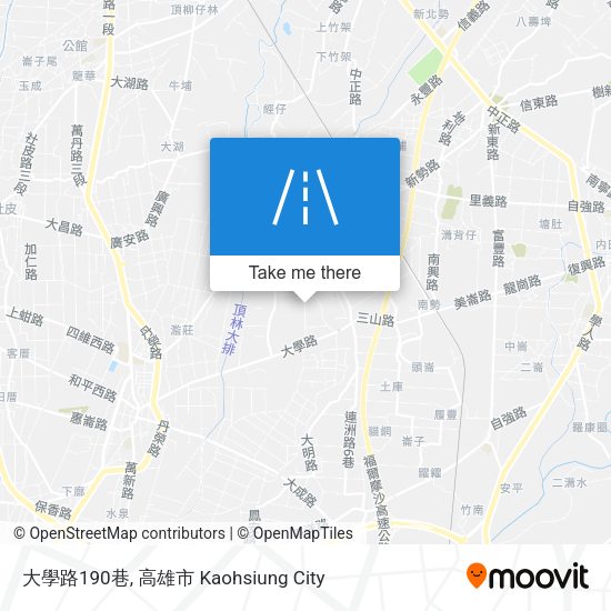 大學路190巷 map