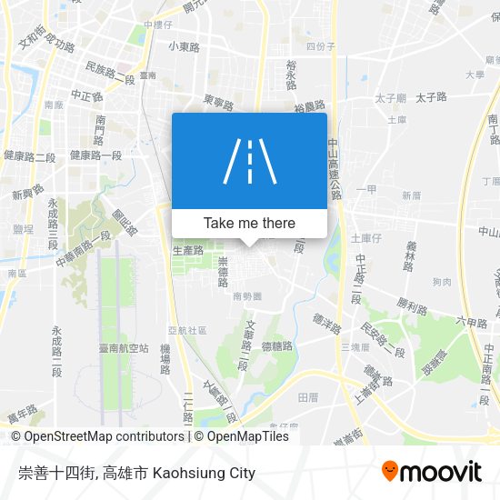 崇善十四街 map