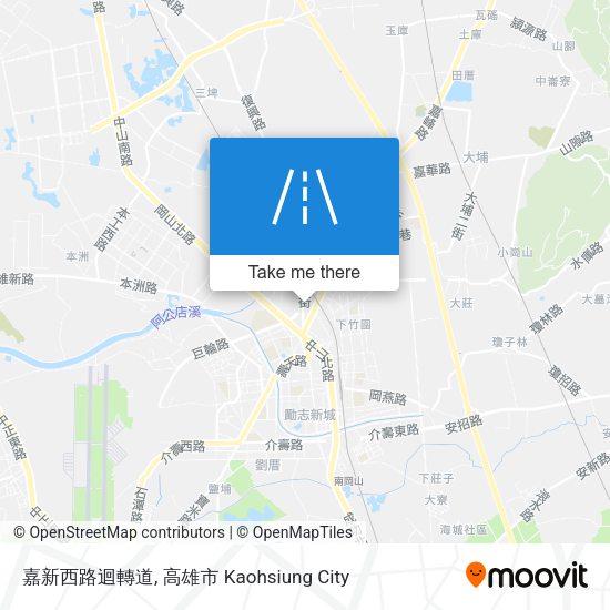 嘉新西路迴轉道 map