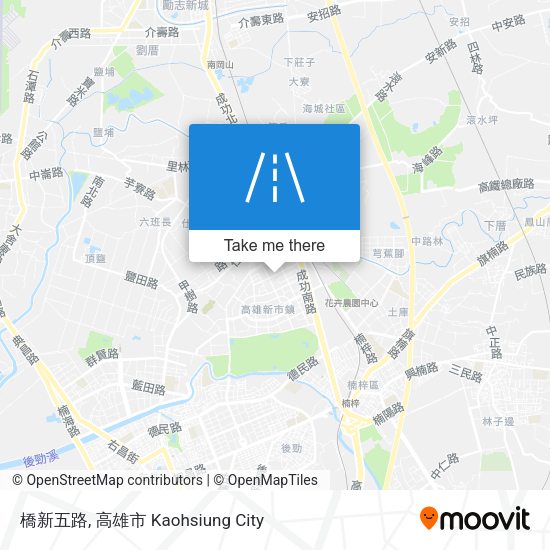 橋新五路地圖