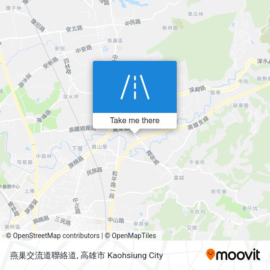 燕巢交流道聯絡道 map