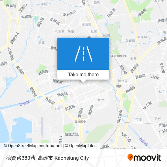 德賢路380巷 map