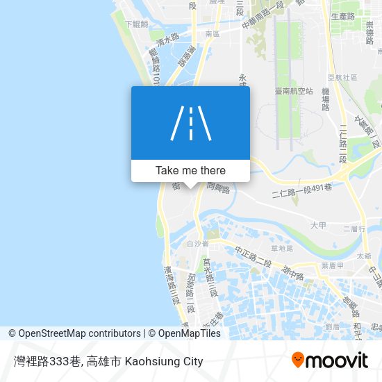 灣裡路333巷地圖