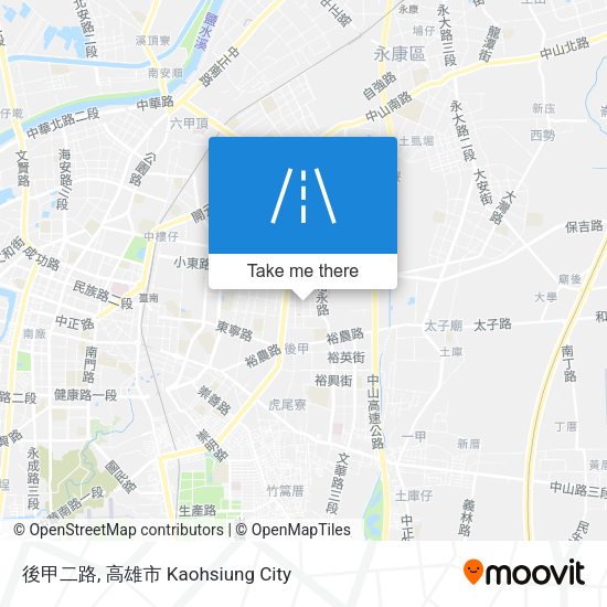 後甲二路地圖