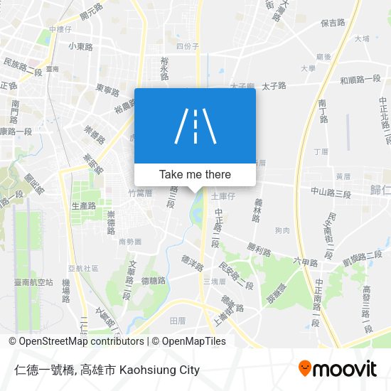 仁德一號橋 map