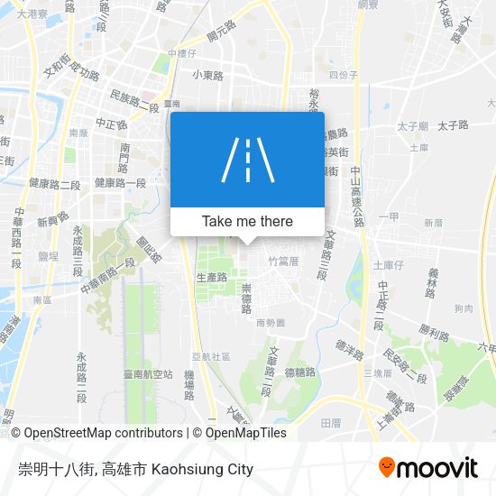 崇明十八街 map