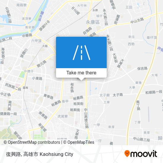 復興路地圖