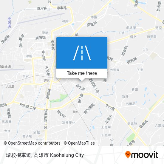 環校機車道 map