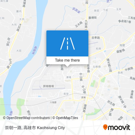 崇朝一路 map
