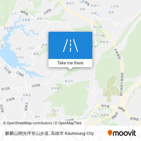 麒麟山開光坪登山步道 map