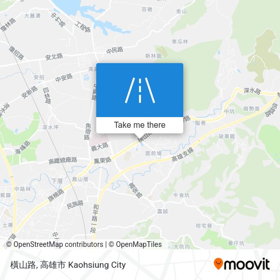 橫山路地圖