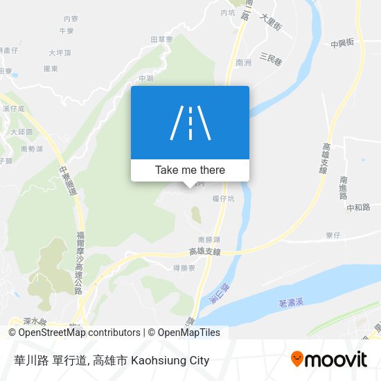 華川路  單行道 map