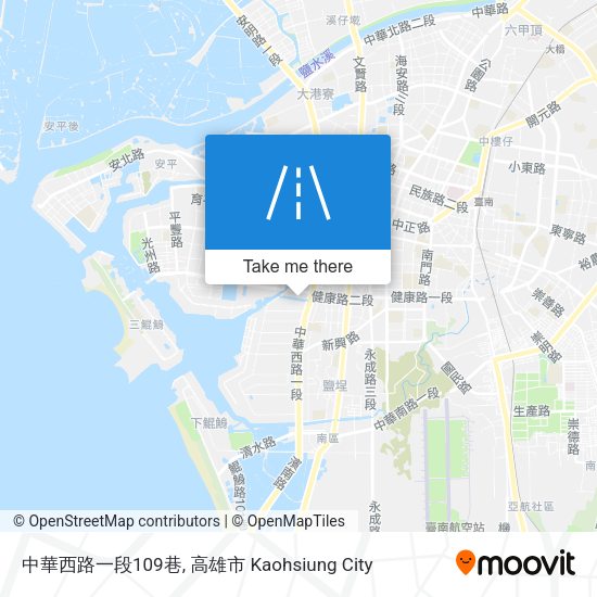 中華西路一段109巷地圖