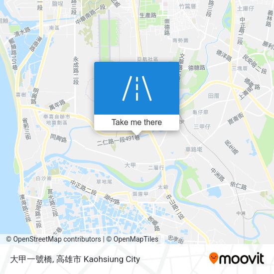 大甲一號橋 map