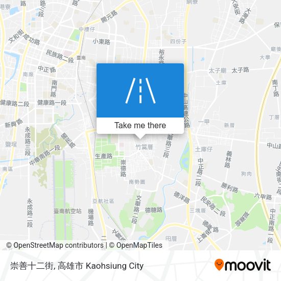 崇善十二街 map