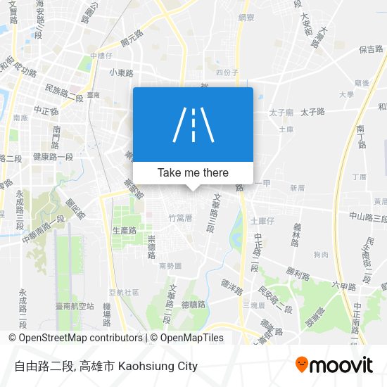 自由路二段 map