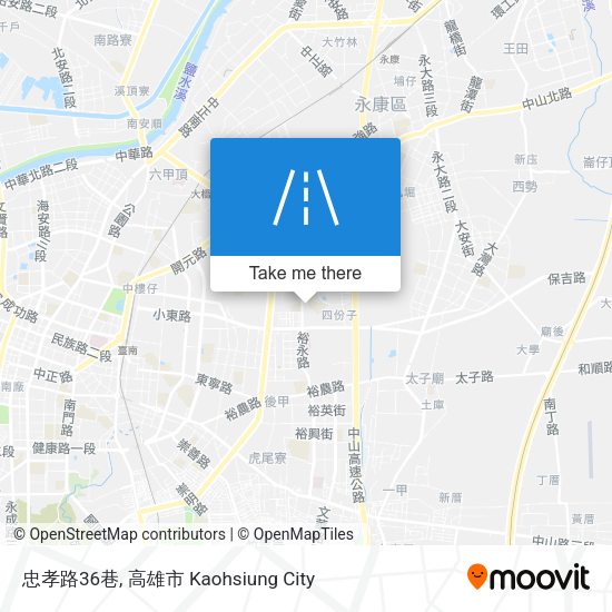 忠孝路36巷 map