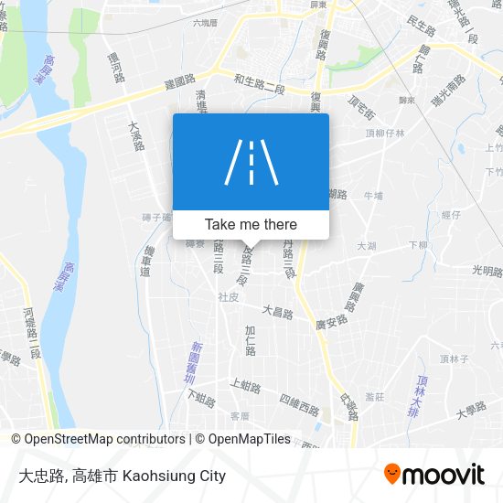 大忠路地圖