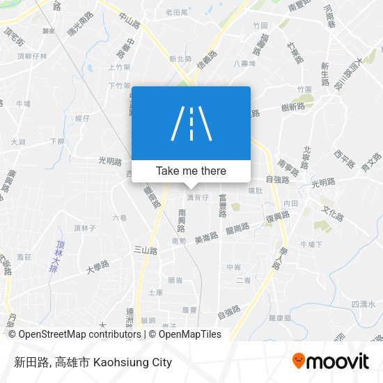 新田路地圖