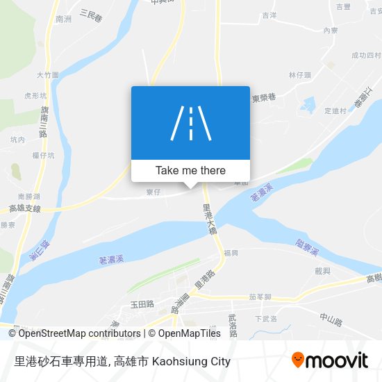 里港砂石車專用道 map