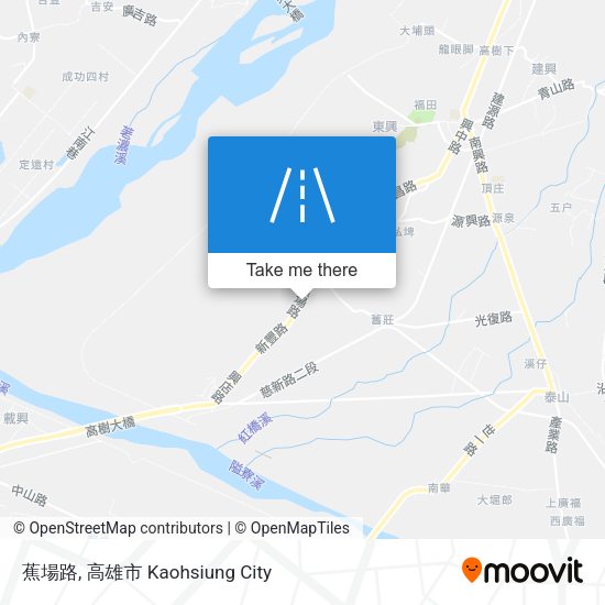 蕉場路 map