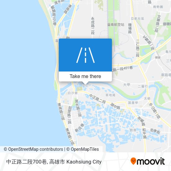 中正路二段700巷地圖