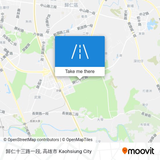 歸仁十三路一段地圖