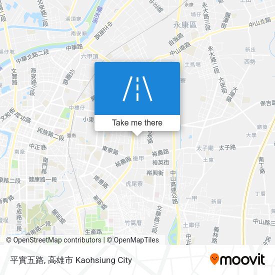 平實五路 map