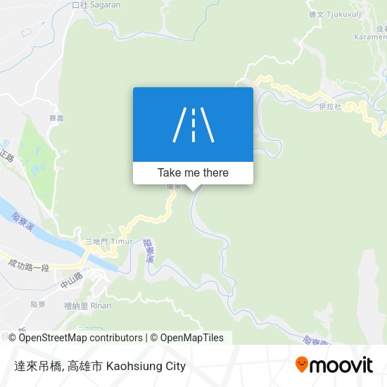 達來吊橋 map