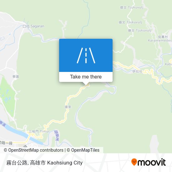 霧台公路 map