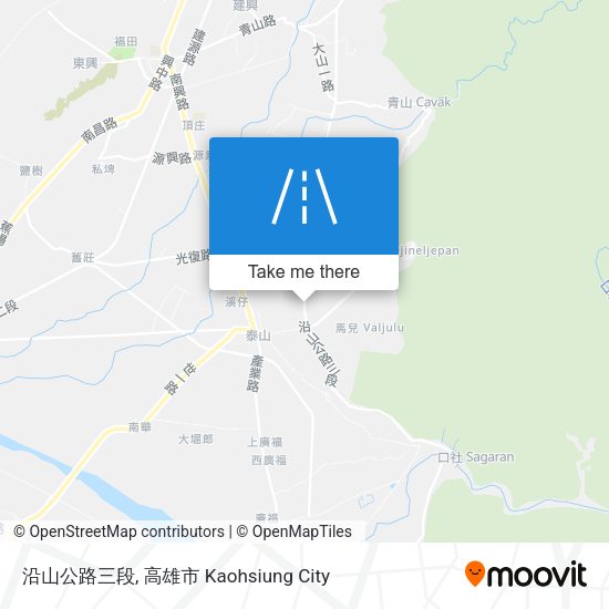 沿山公路三段地圖