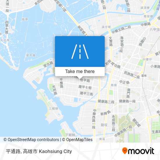 平通路 map