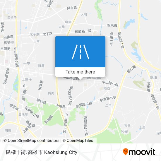 民權十街 map