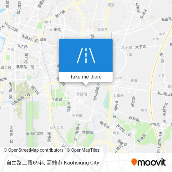 自由路二段69巷 map