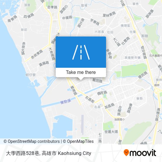 大學西路528巷地圖