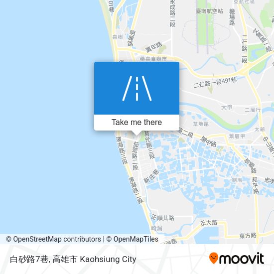 白砂路7巷 map