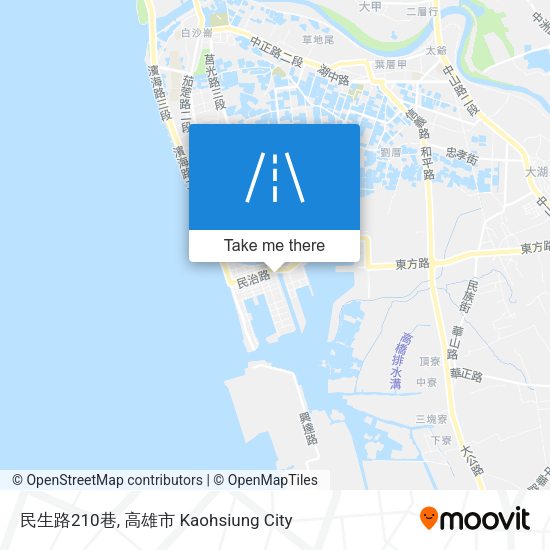 民生路210巷 map