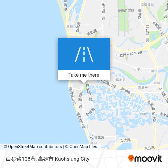 白砂路108巷 map