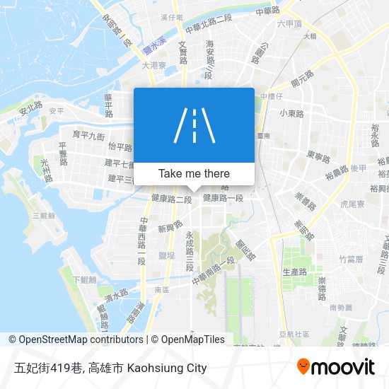 五妃街419巷地圖