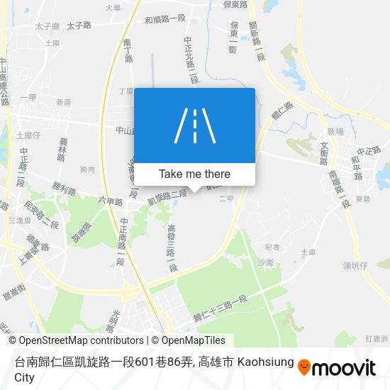 台南歸仁區凱旋路一段601巷86弄 map