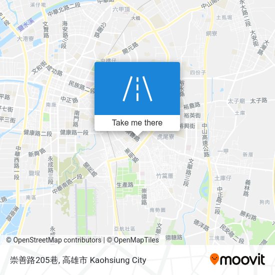 崇善路205巷地圖