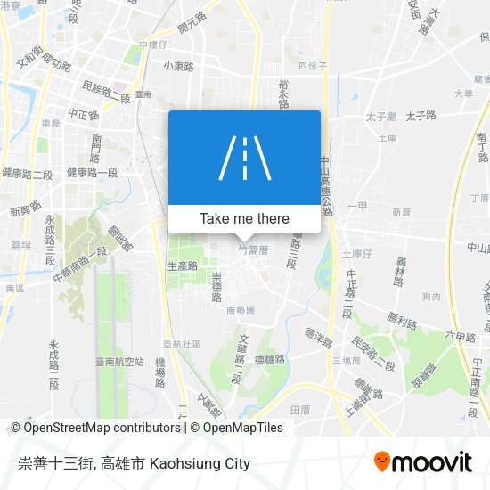 崇善十三街 map