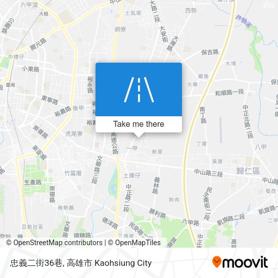 忠義二街36巷 map
