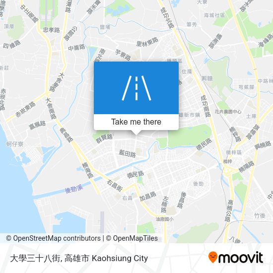 大學三十八街 map