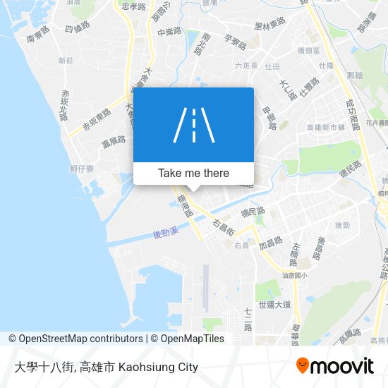 大學十八街地圖