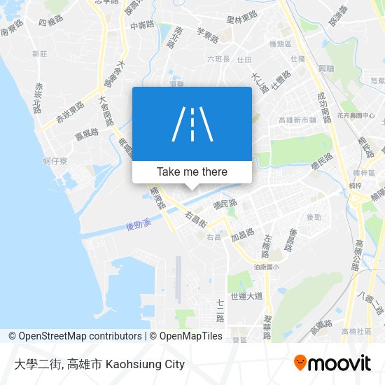 大學二街 map